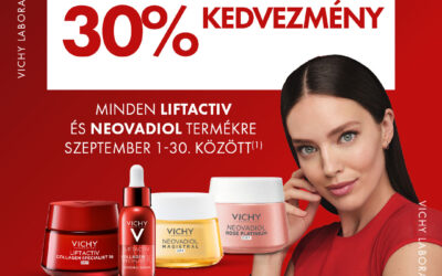 Vichy Liftactiv és Neovadiol termékek 30% kedvezménnyel